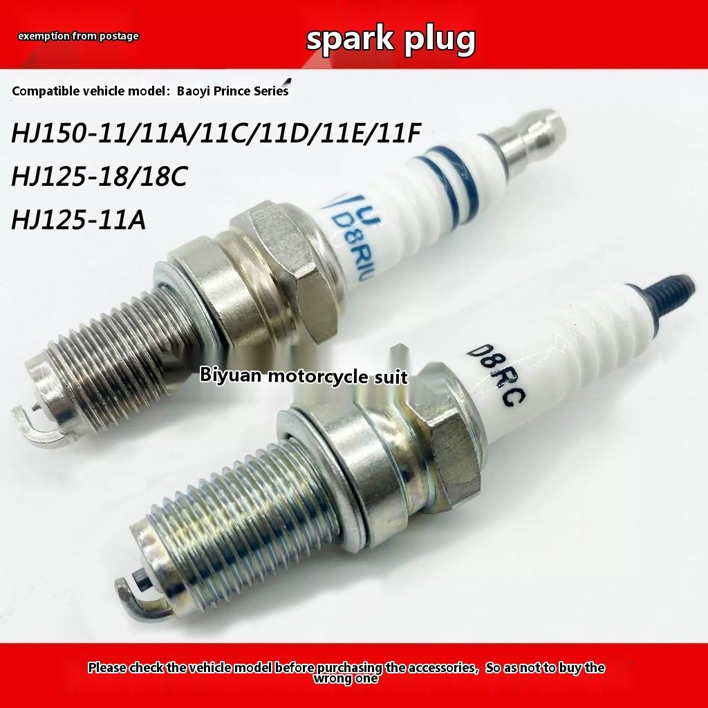 Suitable for Haojue Baoyi Prince C 11D Motorcycle Spark Plug