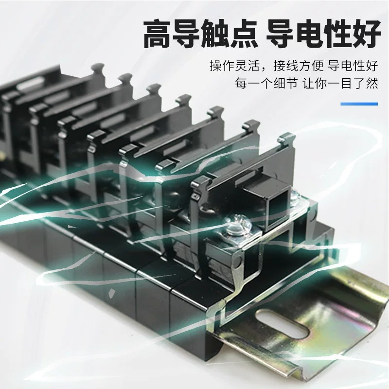 TBR-10 Terminal Block (Copper and Iron Components, 100A, Rail-Modified Combination T - Image 3