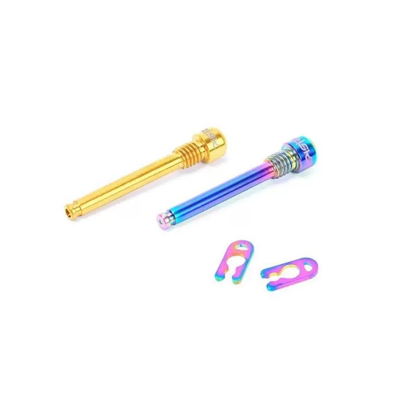 RISK titanium alloy brake pad pins with retaining springs for mountain bikes and road bikes, includi - Image 5