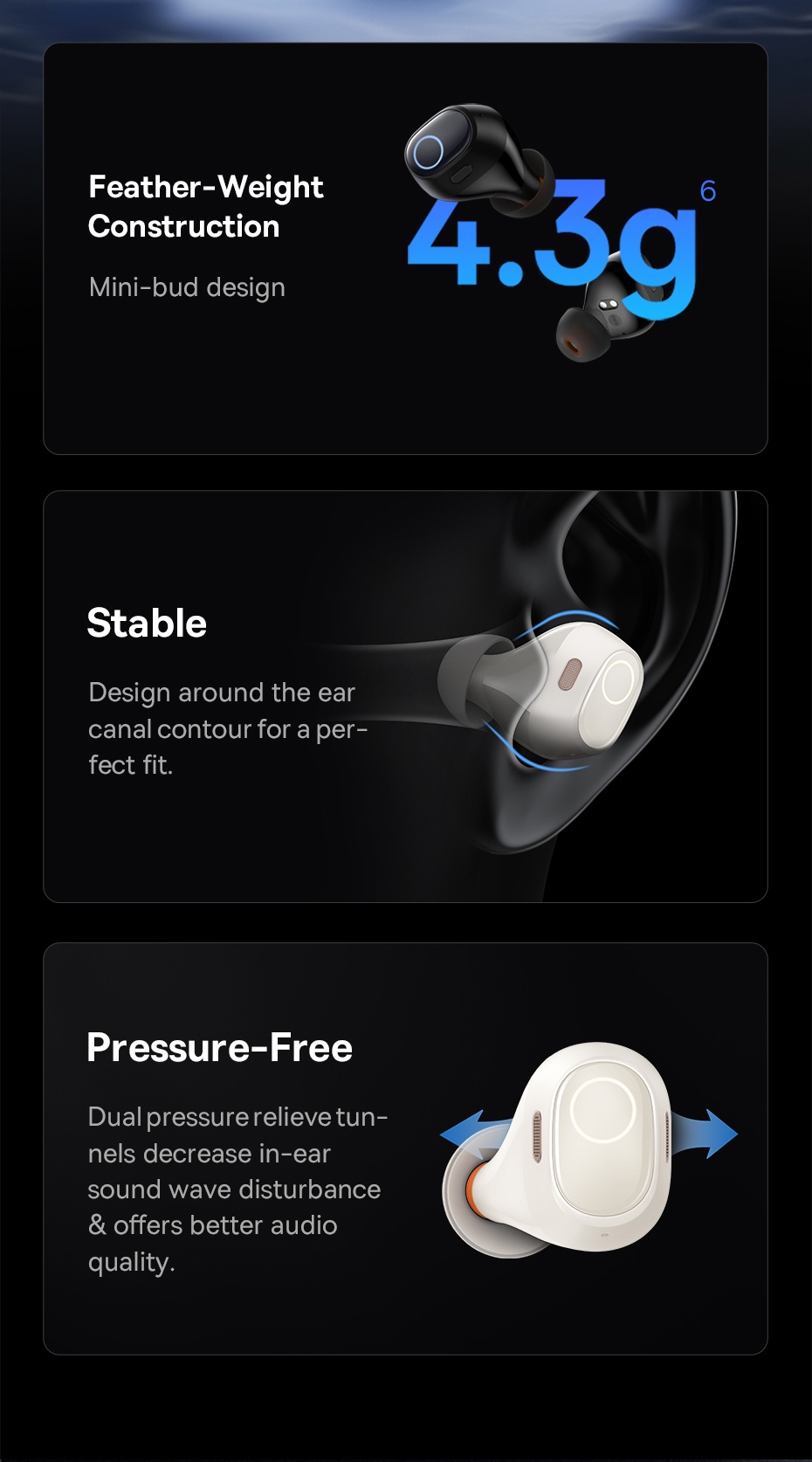 Baseus Bowie WM03 TWS Wireless Earphones TWS Bluetooth 5.3 Earphone description image 6