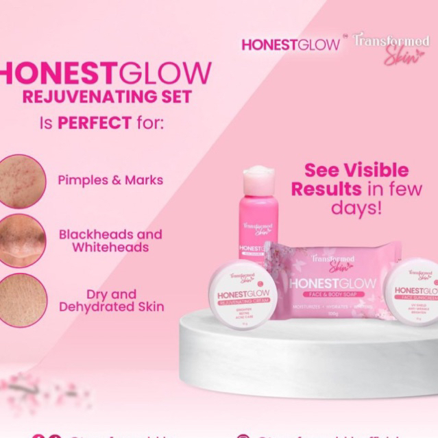 Honest Glow Transformed Skin Rejuvenating Set Shopee Philippines