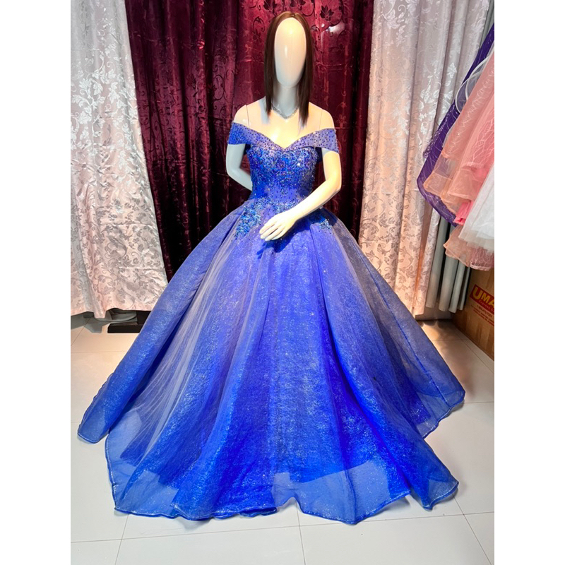 Royal Blue Ballgown for Debut, JS Prom, event | Shopee Philippines