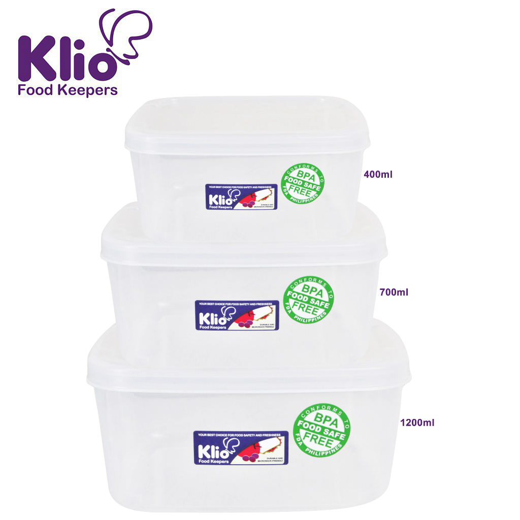 KLIO by Winland Square Stackable Food Keeper Kitchenware Container