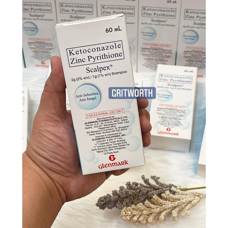 SCALPEX Shampoo Ketoconazole plus Zinc Pyrithione Anti dandruff Anti