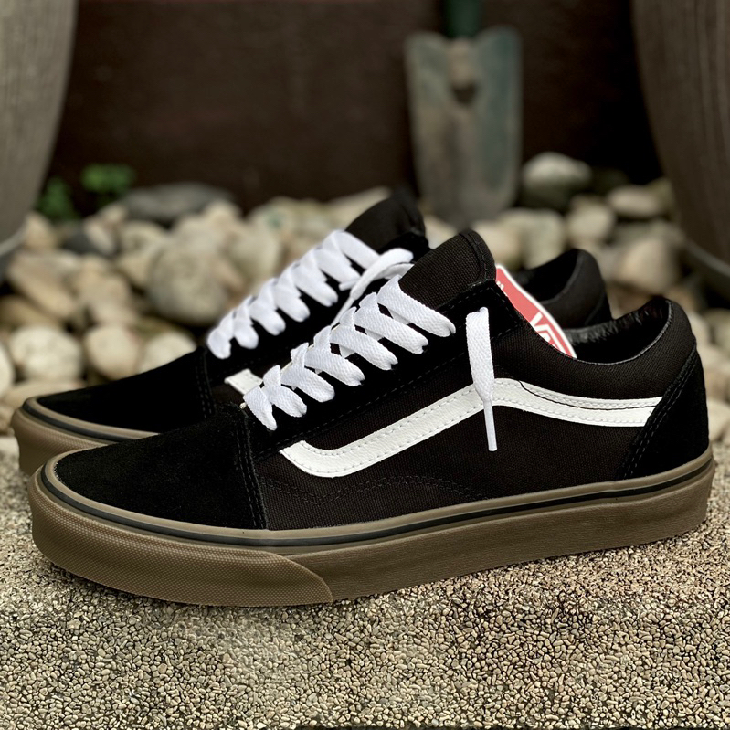 Vans Classic Old Skool Black/Gum | Shopee Philippines