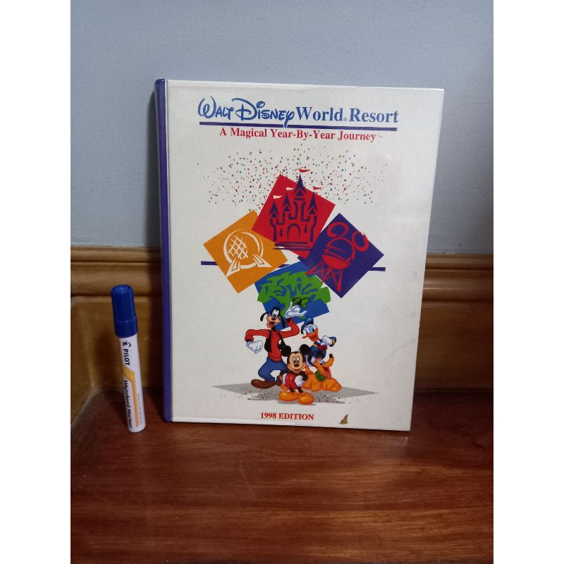 Vintage Disney Book, Year By Year Journey 1998 Hardbound 