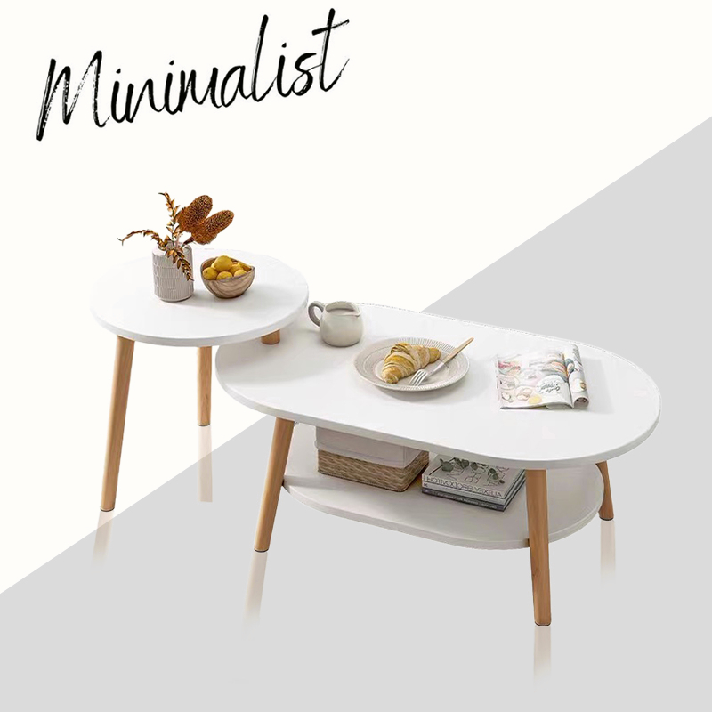 Simple Doublelayer combination table living room coffee table small