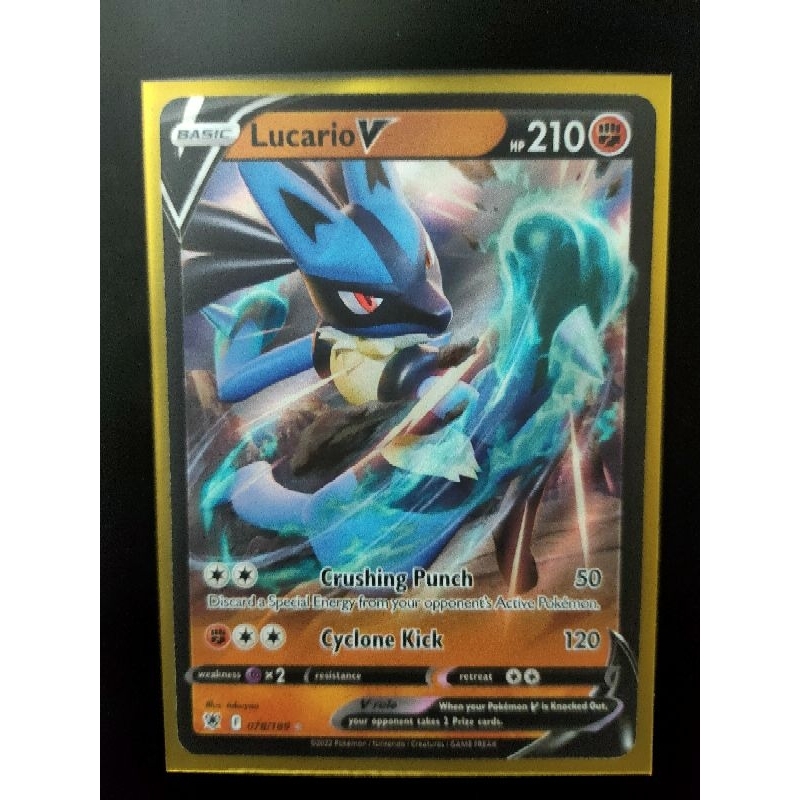 Lucario V - Pokemon Card 