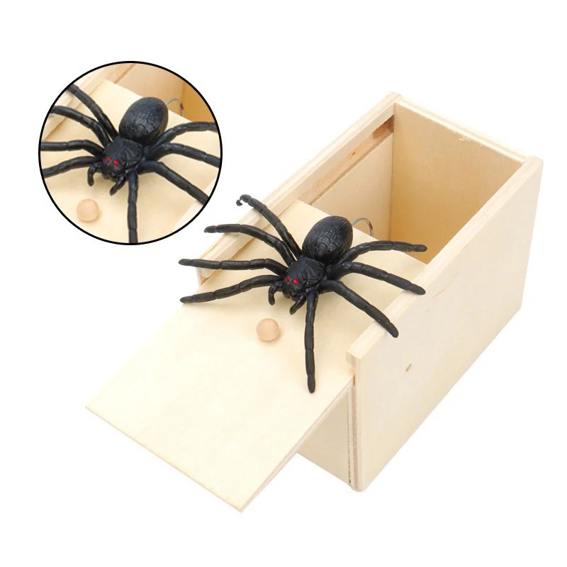 Spider Prank wooden box toy viral vlogger | Shopee Philippines