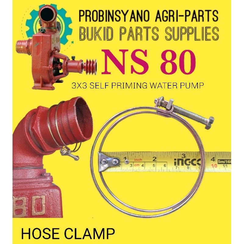 HOSE CLAMP FOR NS80 3X3 SELF PRIMING WATER PUMP/ HOSE CLAMP FOR CORRUGATED HOSE 3X3 Shopee