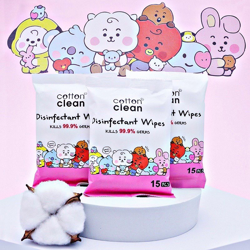 BT21 Handy Disinfectant Mini wipes 15wipes Shopee Philippines