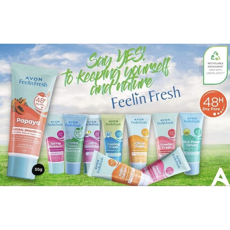 Avon Feelin Fresh Quelch 55g Shopee Philippines