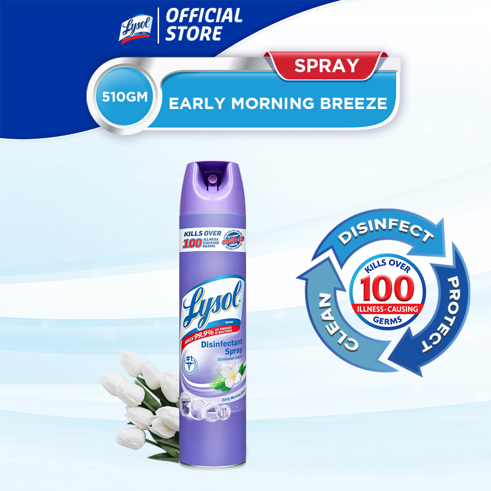 Lysol Disinfectant Spray Early Morning Breeze 510g Shopee Philippines