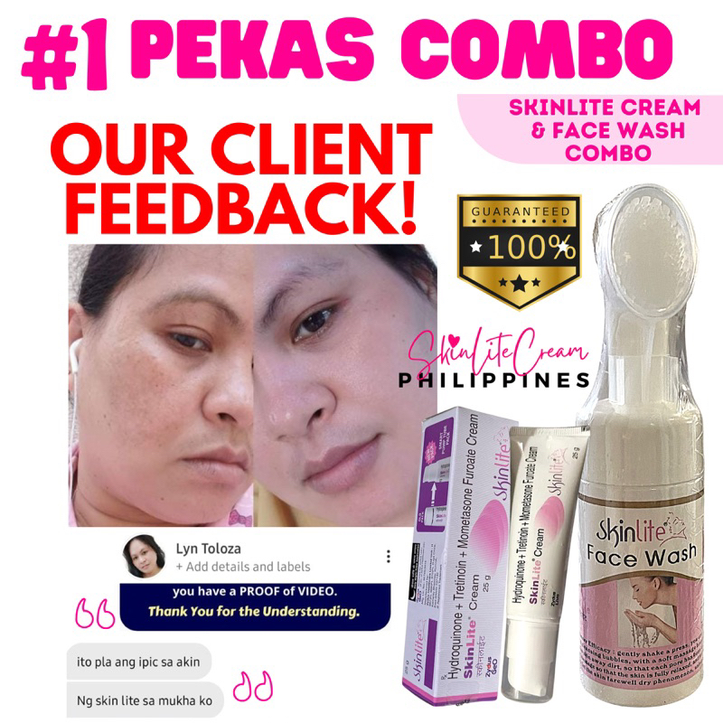 Skinlite Cream Combo Cream and Face Wash Melasma Remover Pekas Eraser