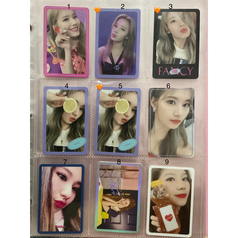 TWICE Sana Official Photocards 1 | Shopee Philippines