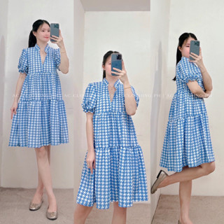 AMARAH PRINTED COLLAR RUFFLED DRESS | BY: AC.CLOTHING.PH
