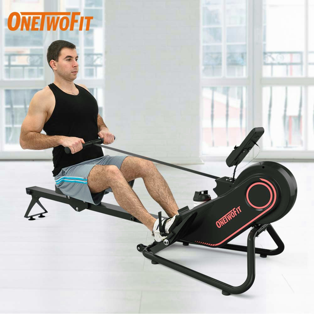 OneTwoFit New Rowing Machine 10-level Adjustable Resistance Rower with ...