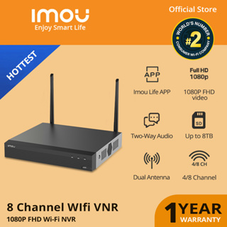 IMOU 4/8 CH Wi-Fi Wireless NVR P2P Network Video Recorder Supports