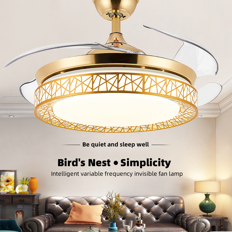 Invisible Ceiling Fan With Light LED Ceiling Fan With Remote Control