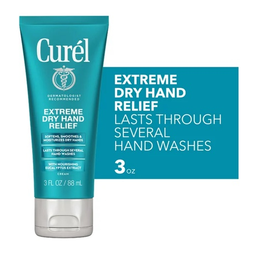 Curel Extreme Dry Hand Relief Cream, Softens & Moisturizes Dry Hands