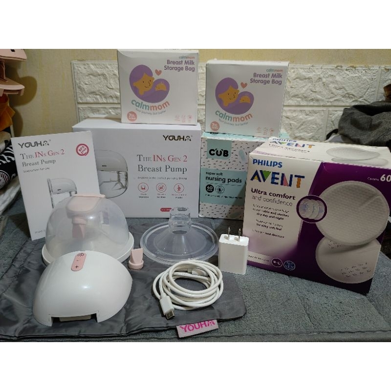 Upgraded YOUHA The Ins Gen2 wearable breast pump rechargeable and