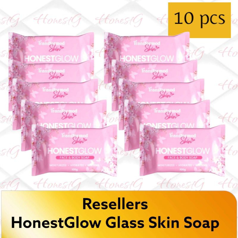 Reseller 10pcs Honest Glow Glass Skin Soap 125g Shopee Philippines