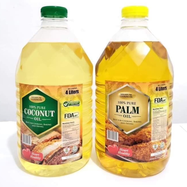 Golden PW Cooking Oil 100 Pure Palm oil Pure Coconut Oil 4 Liters