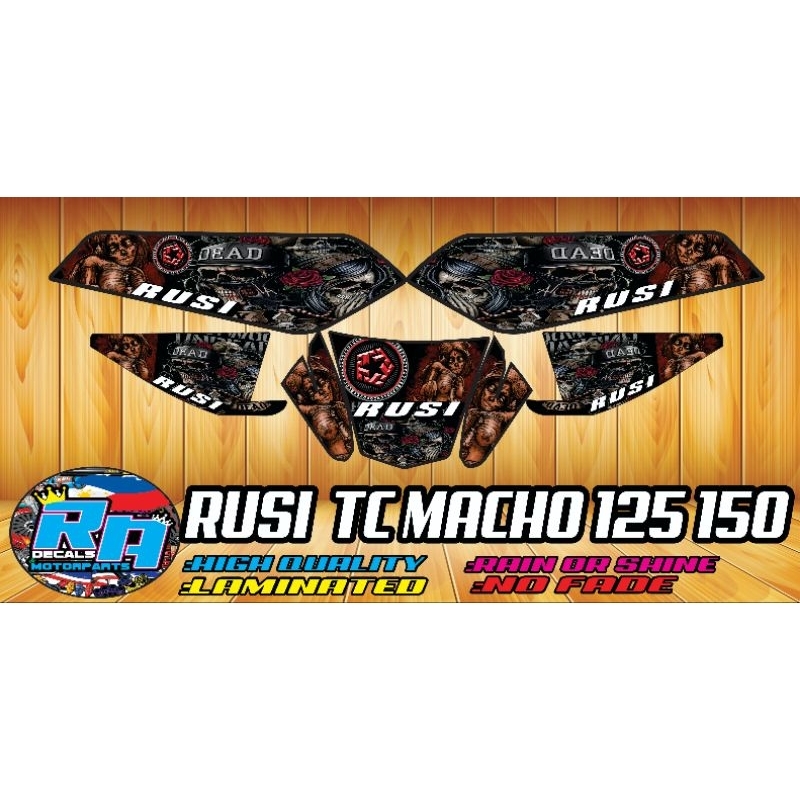 Rusi Tc 125150 Tribal Decals Shopee Philippines