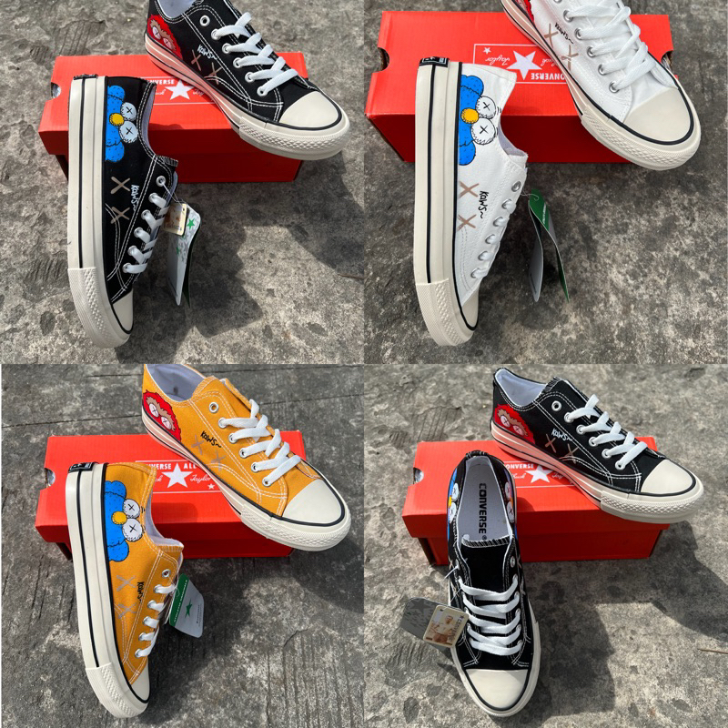 NEW LOW CUT SHOES ORIGINAL KAWS CONVERSE SNEAKERS FOR WOMEN WITH FREE BOX |  Shopee Philippines