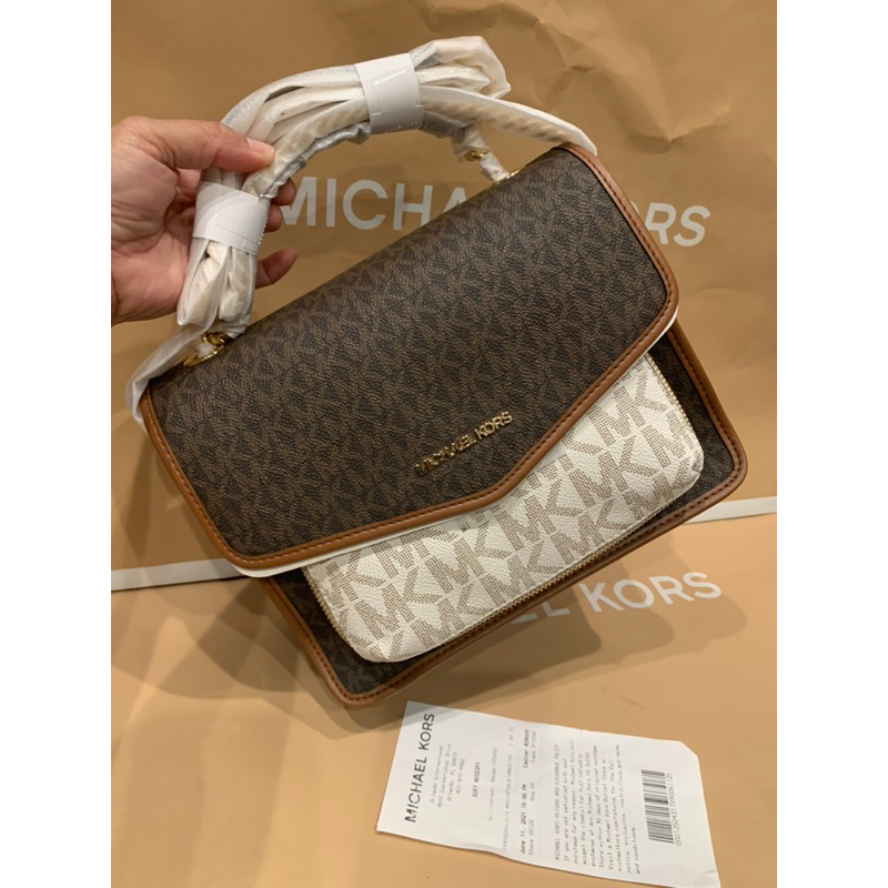 Original Michael Kors REGINA MEDIUM FLAP SHOULDER CROSSBODY BAG in