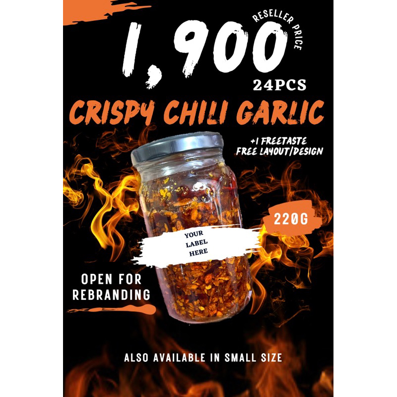 Crispy Chili Garlic 220g Shopee Philippines