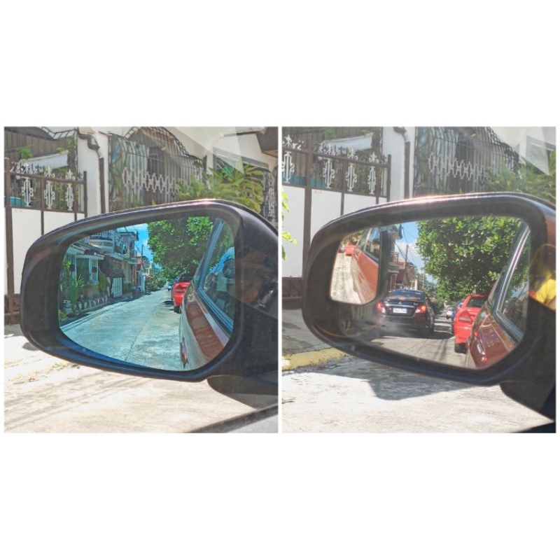 UltraWide Blue Side mirror lens Antiglare for Mitsubishi Mirage