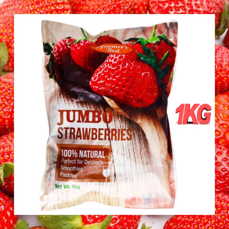 Premium Jumbo Frozen Strawberries 1Kg. (Metro Manila Customers Only