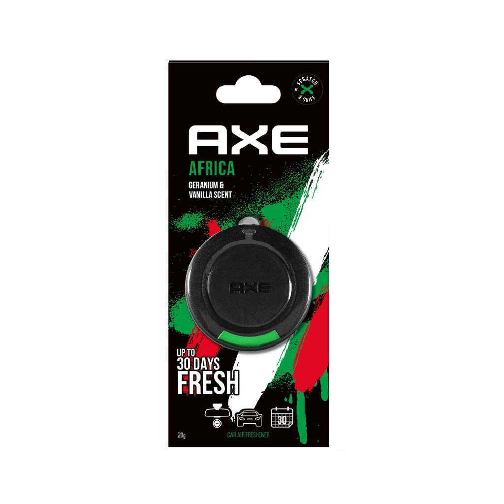 Axe Africa Geranium & Vanilla Scent Car Air Freshener) 20g Shopee