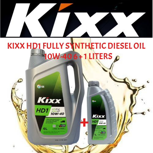 Kixx HD1 API CI4/ACEA E7 10W40 FULLY SYNTHETIC DIESEL ENGINE OIL 7