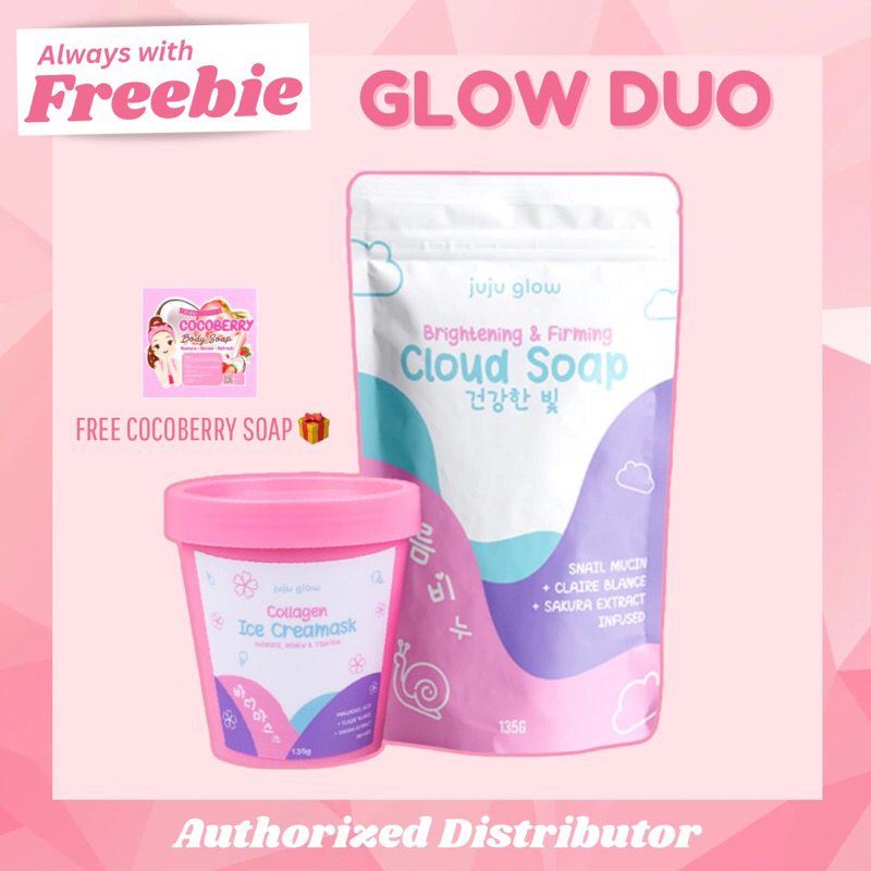 Juju Glow Duo Collagen Ice Creamask & Cloud Soap Shopee Philippines