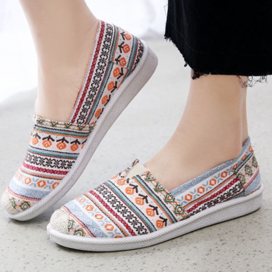 rattan loafers