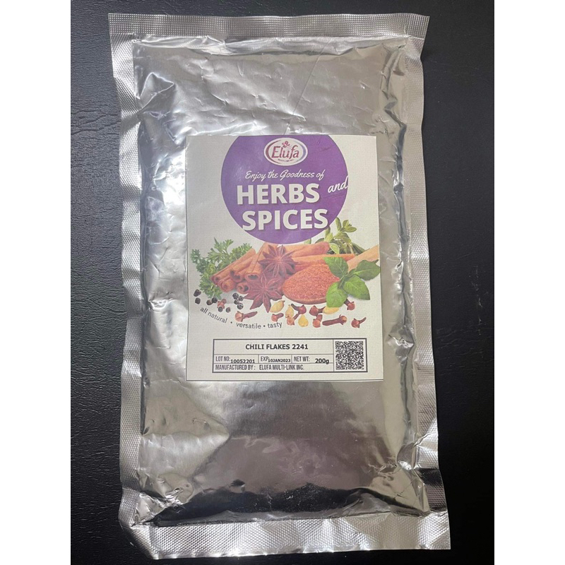 ELUFA Pure CHILI FLAKES 200g Shopee Philippines