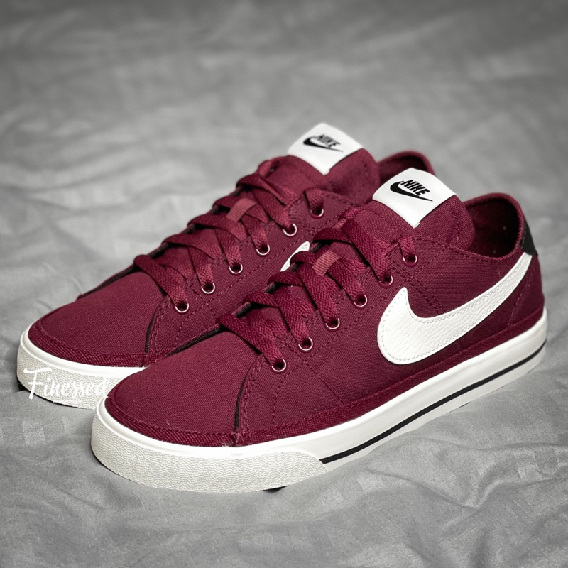 Nike Court Legacy Canvas (Beetroot Red) | Shopee Philippines