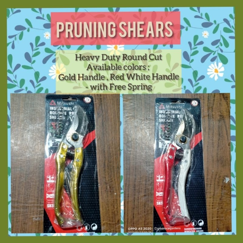 Pruning Shears Heavy Duty with Free Spring Shopee Philippines