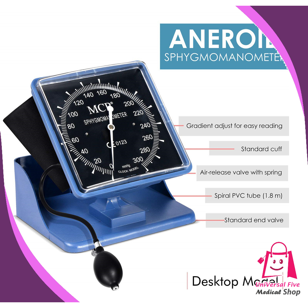 Desk and Wall Type Blood Pressure Aneroid Sphygmomanometer with or