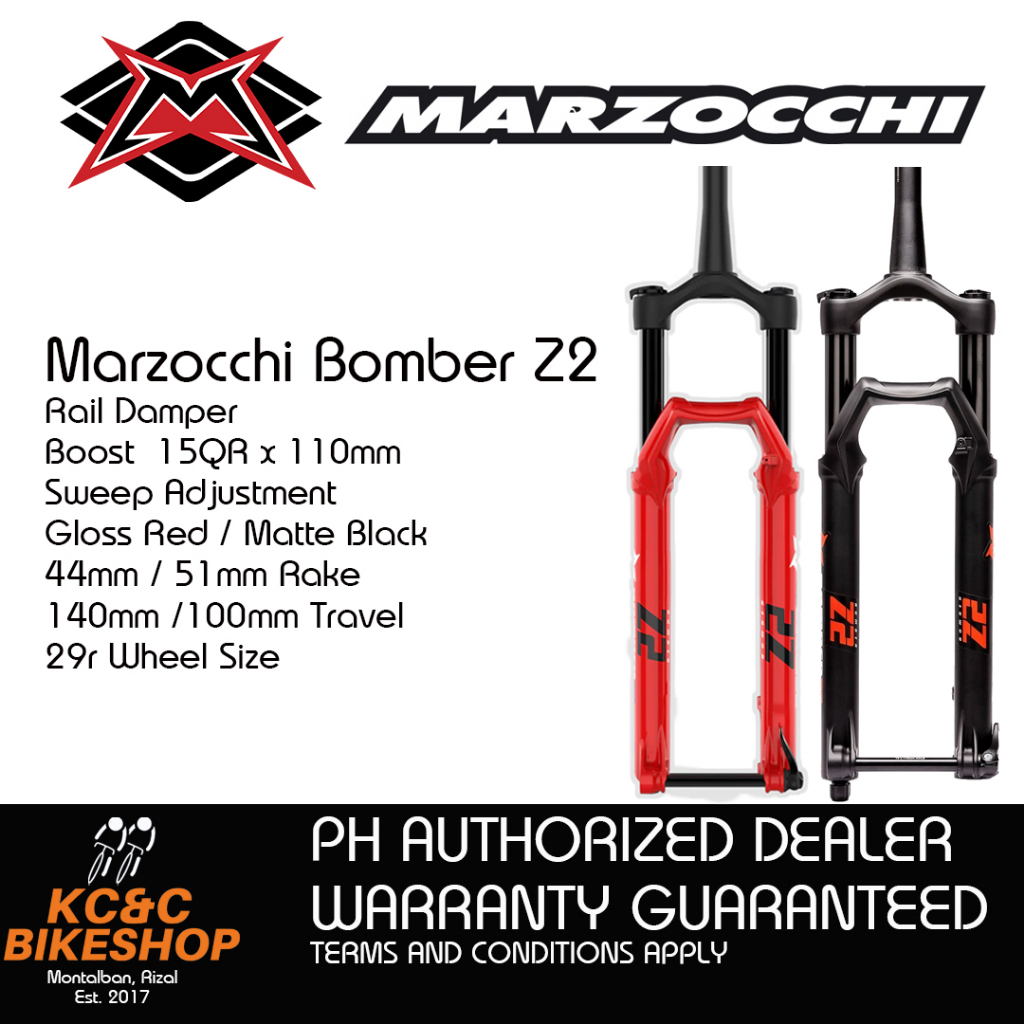 Marzocchi Bomber Z2 29r Fork 15QRx110 Boost Tapered Shopee Philippines