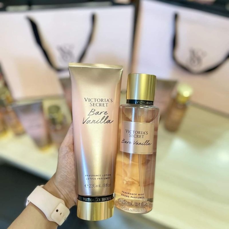 Victoria's Secret BARE VANILLA Fragrance MIST AND LOTION Best Seller