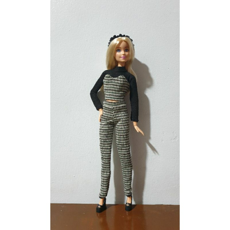 handmade barbie doll clothes (B3pc pants set) Shopee Philippines