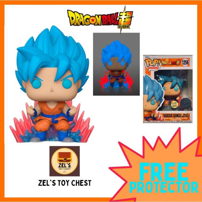 Funko Pop! Dragonball Super: SSGSS Goku - Kaioken Twenty Times (FSE ...