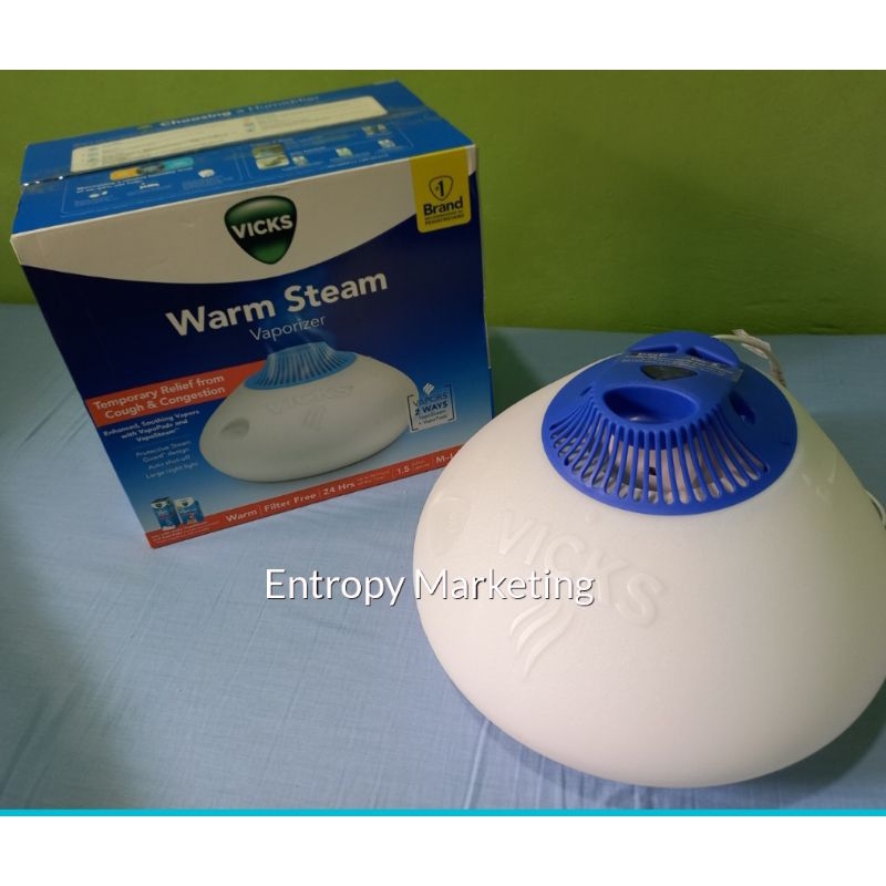 Vicks 220V Warm steam vaporizer 1.5 gallon | Shopee Philippines