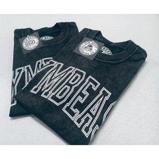 Oversized Shirt Black Acid Wash