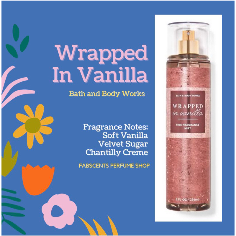 🇺🇸Original Wrapped In Vanilla Bath And Body Works Mist | Shopee Philippines