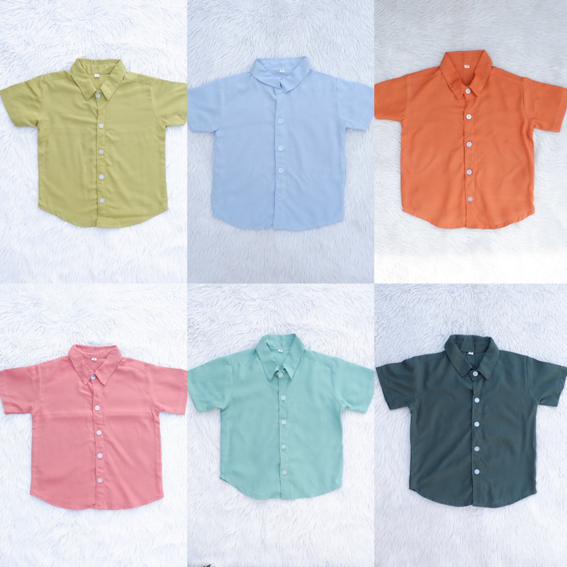 BUTTON DOWN PLAIN CHALLIS POLO 112YO PART 2 Shopee Philippines