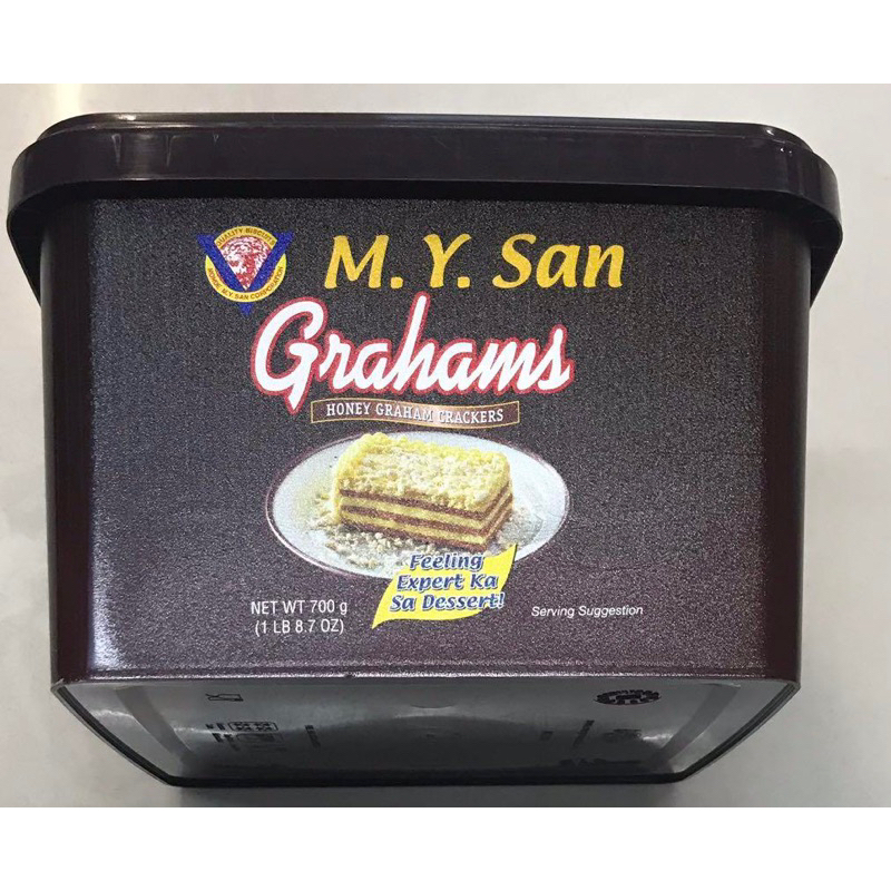 Monde Nissin M.Y. San Honey Graham Crackers Tub 700g, Mango Grahams